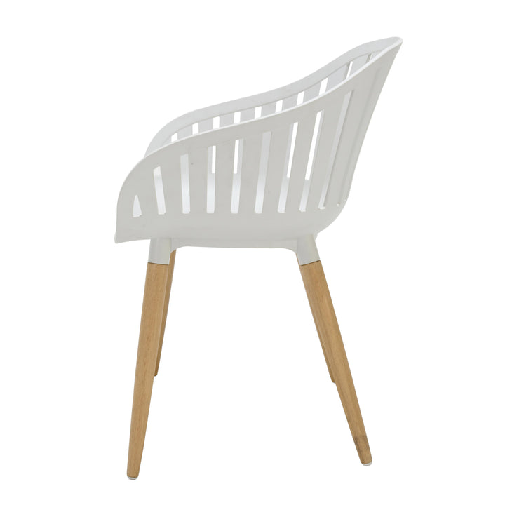 Lifestyle Garden Nassau Bistro 2 Seater 70cm Square Set - White