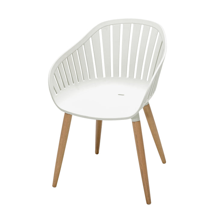 Lifestyle Garden Nassau Bistro 2 Seater 70cm Square Set - White