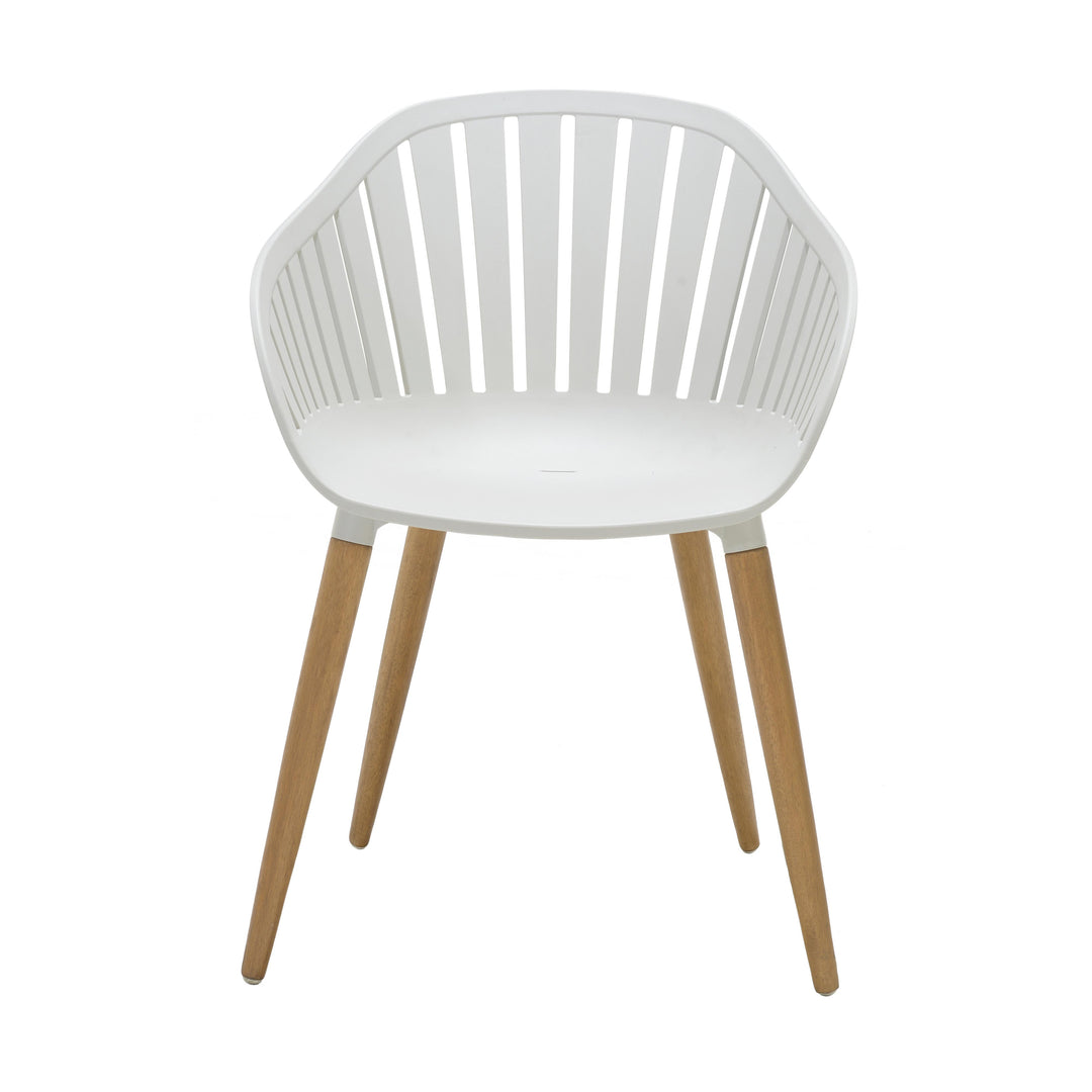 Lifestyle Garden Nassau Bistro 2 Seater 70cm Square Set - White