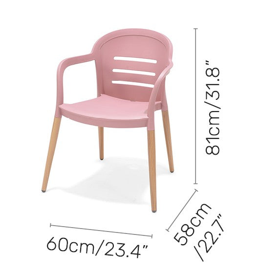 Lifestyle Garden Onyx-Nassau Bistro 2 Seater 70cm Square Set - Pink