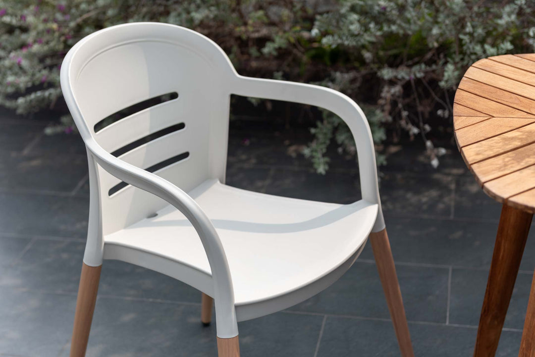 Lifestyle Garden Onyx 80cm Bistro Set – Social Plastic® Coral Sand