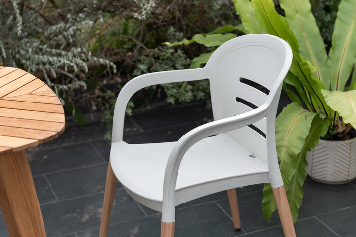 Lifestyle Garden Onyx 80cm Bistro Set – Social Plastic® Coral Sand