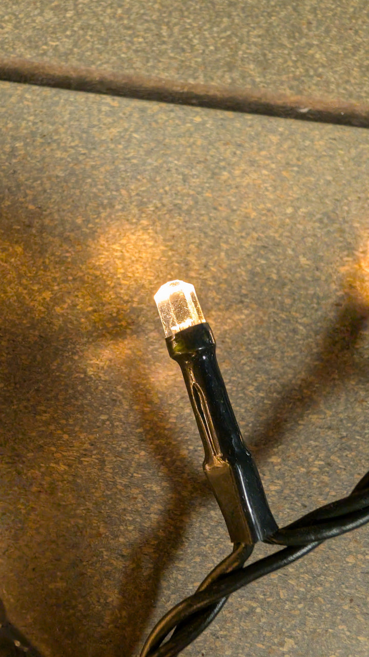 1500 Warm White Diamond LED Christmas String Lights (37.5m Lit Length)