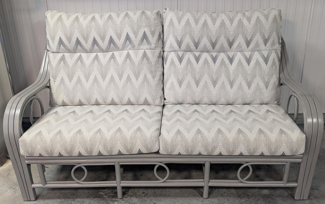 Madrid Cane Suite in Grey Wash by Desser | EX DISPLAY | KENT ONLY DELIVERY