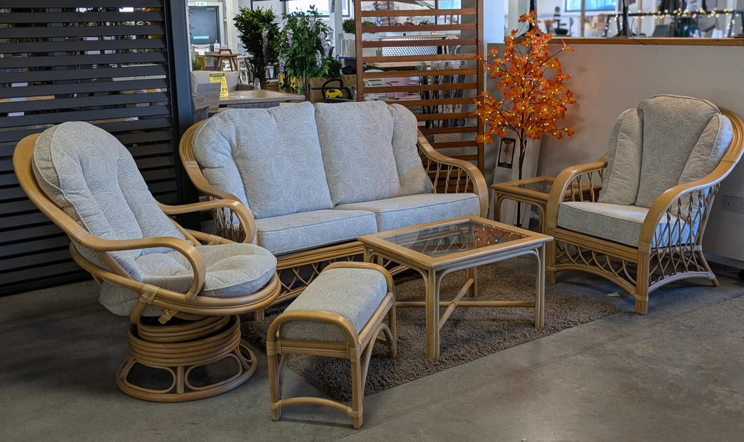 Ledbury Cane Suite by Daro | EX DISPLAY | KENT ONLY DELIVERY