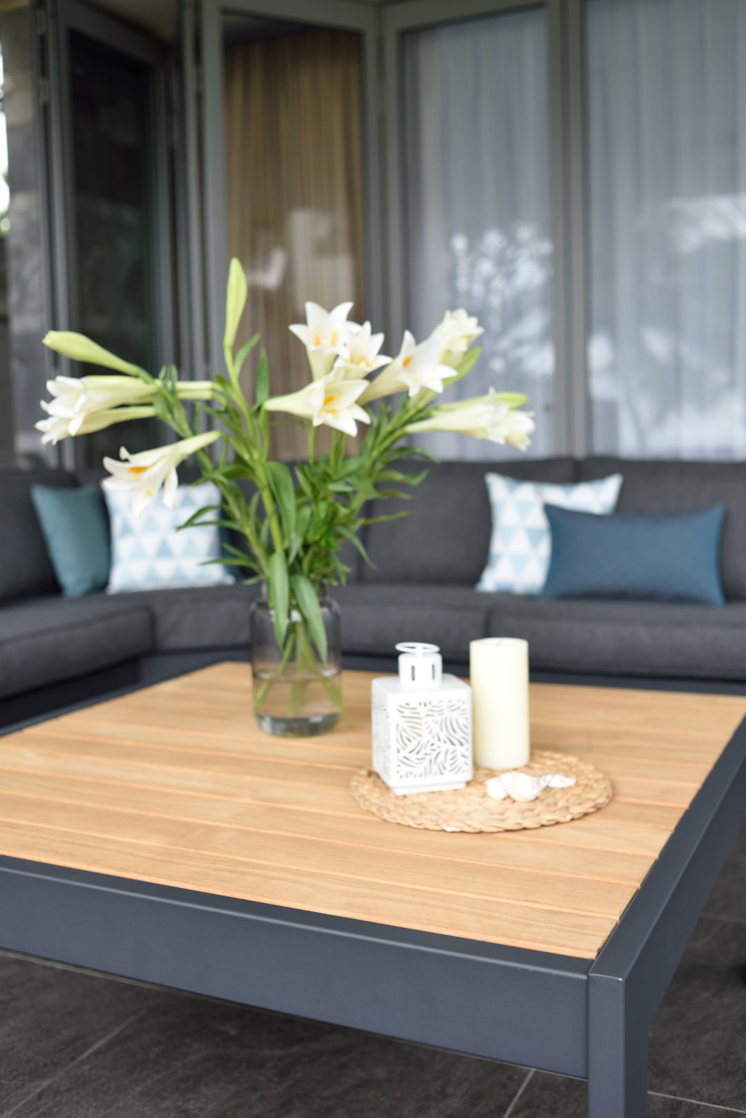 Lifestyle Garden Palau Square Sofa Table 103x103cm
