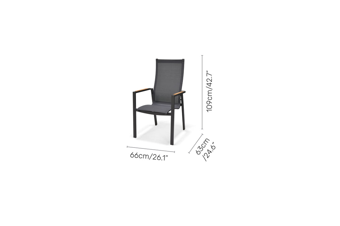 Lifestyle Garden Palau High Back 6 Seat Dining Set