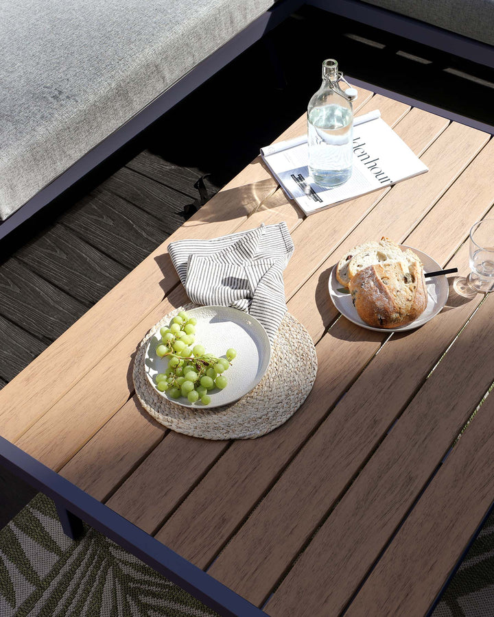 Palermo Grey Right Hand Corner Outdoor Dining Bench