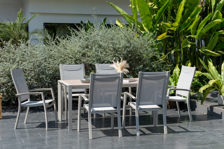 Lifestyle Garden Urbanite Light Deluxe High Back 6 Seat Dining Set