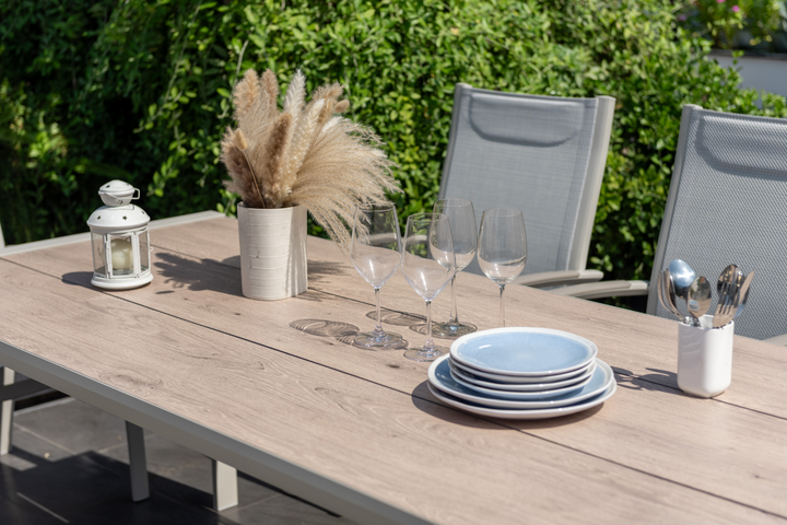 Lifestyle Garden Urbanite Light Deluxe High Back 8 Seat Dining Set