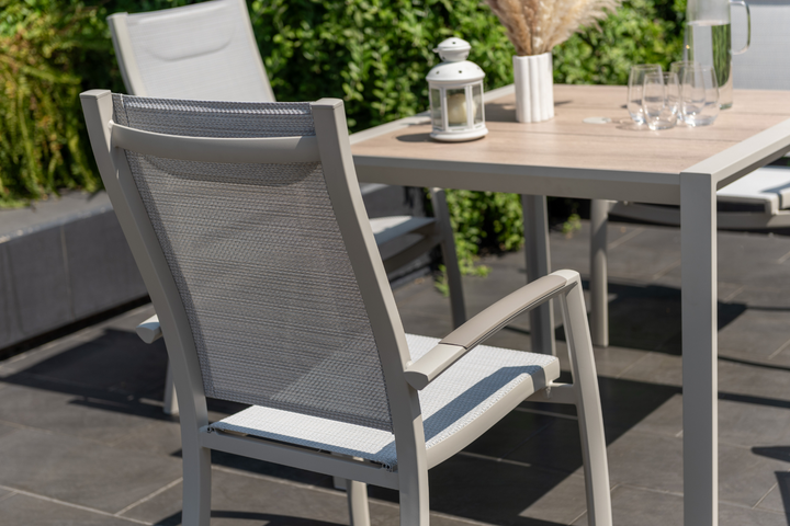 Lifestyle Garden Urbanite Light Deluxe High Back 4 Seat Dining Set