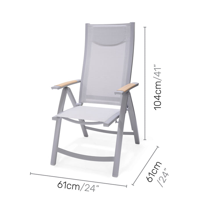 Lifestyle Garden Panama Light 6 Seat Rectangular Mixed Dining Set