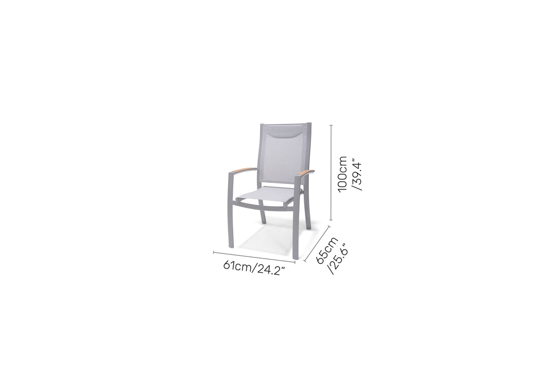 Lifestyle Garden Panama Light 4 Seat Rectangular Dining Set