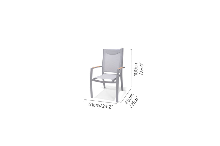 Lifestyle Garden Panama Light 4 Seat Rectangular Dining Set