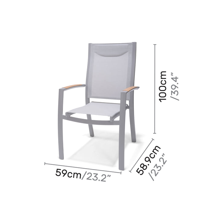 Lifestyle Garden Panama Light 4 Seat Dining Set