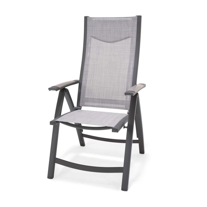 Lifestyle Garden Urbanite Dark Deluxe Reclining 4 Seat Rectangular Dining Set
