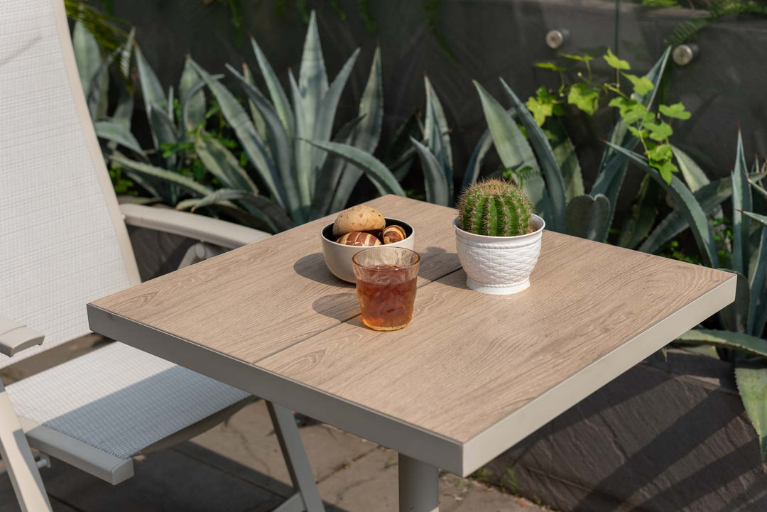 Lifestyle Garden Urbanite Light Deluxe High Back Reclining Bistro Set