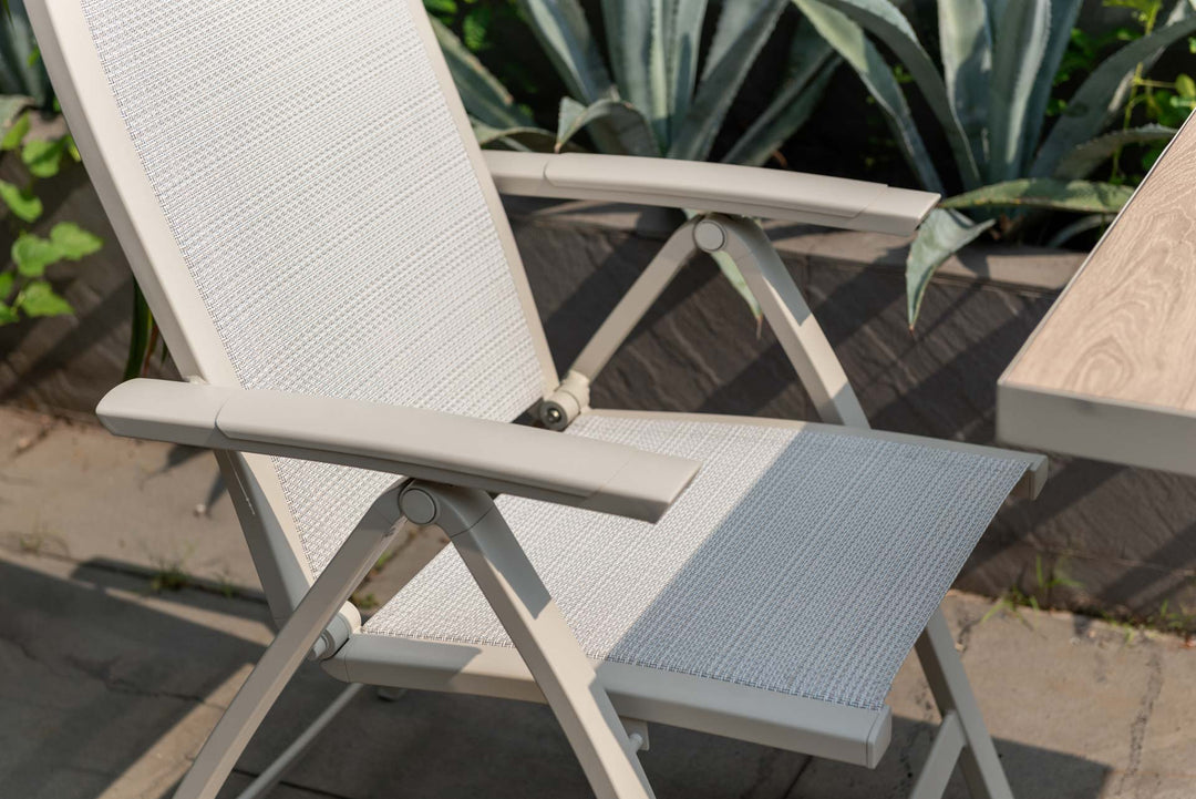 Lifestyle Garden Urbanite Light Deluxe High Back Reclining Bistro Set