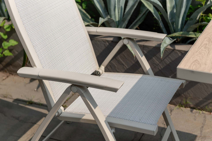 Lifestyle Garden Urbanite Light Deluxe High Back Reclining Bistro Set