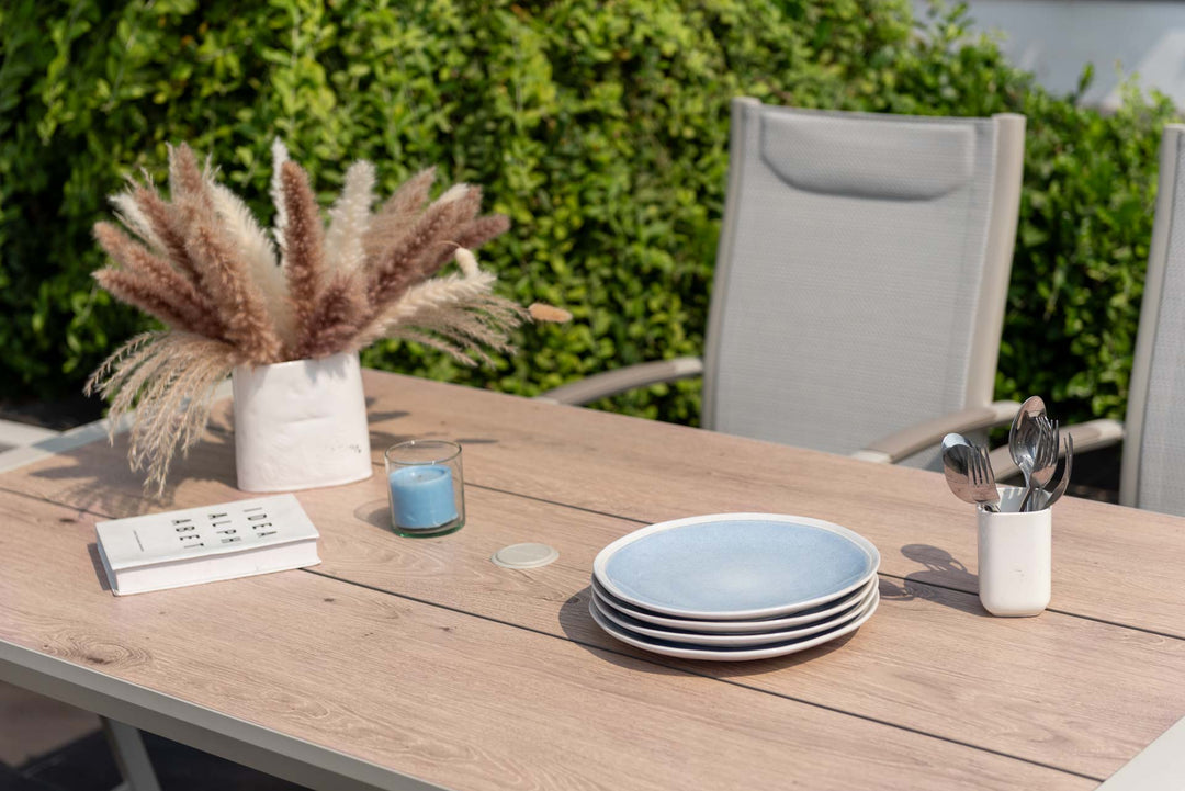 Lifestyle Garden Urbanite Light Deluxe High Back 6 Seat Mixed Dining Set