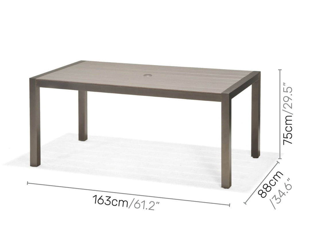 Lifestyle Garden Solana 6 Seater Reclining Rectangular Dining Set