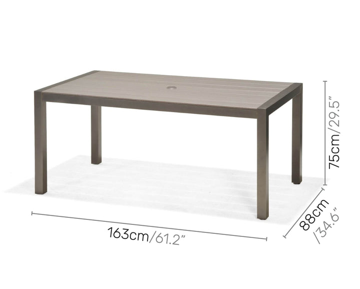 Lifestyle Garden Solana 6 Seater Reclining Rectangular Dining Set