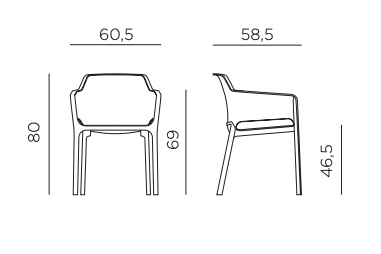 Rio Extendable 6 Seater Dining Set with Net Chairs - White