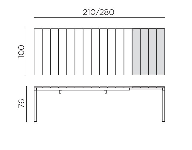 Rio Extendable 8 Seater Dining Set with Net Chairs - Anthracite