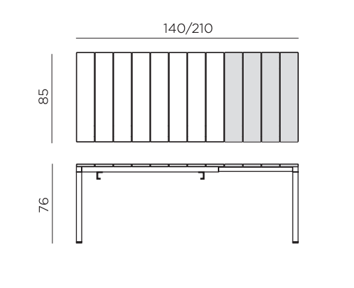 Rio 6 Seat Dining Set Extendable Table with Trill Chairs - Turtle Dove