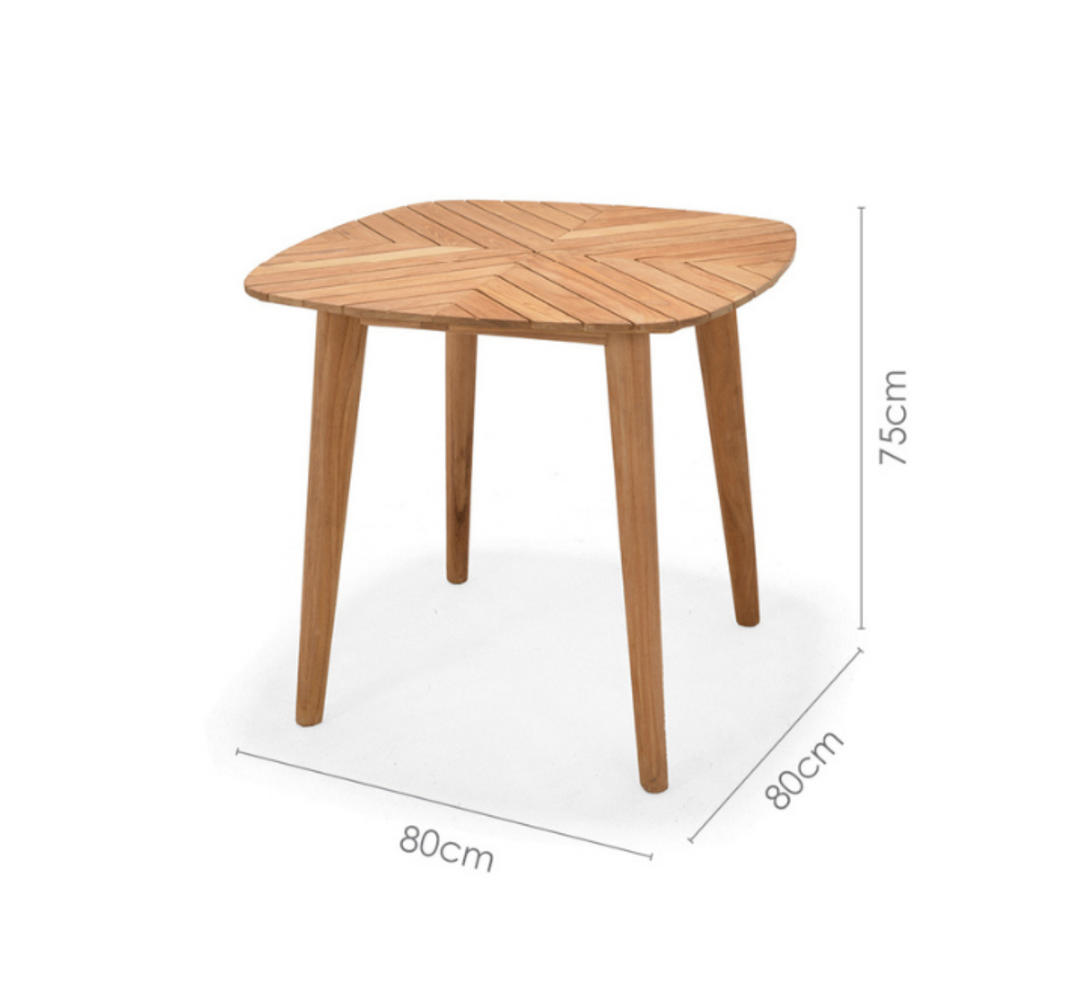 Lifestyle Garden Onyx 80cm Bistro Set – Social Plastic® Coral Sand
