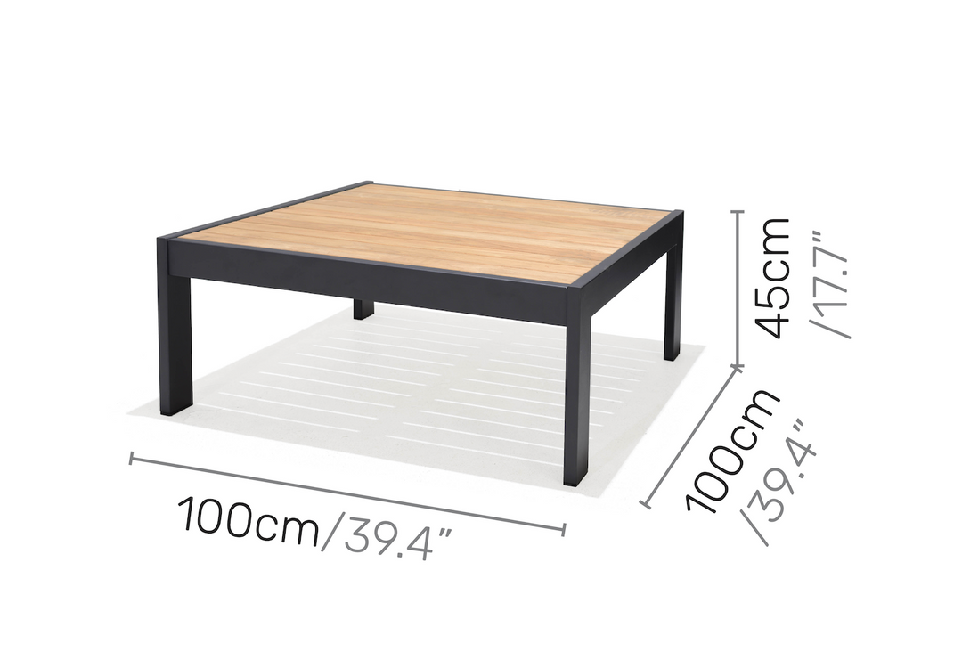Lifestyle Garden Palau Square Sofa Table 103x103cm