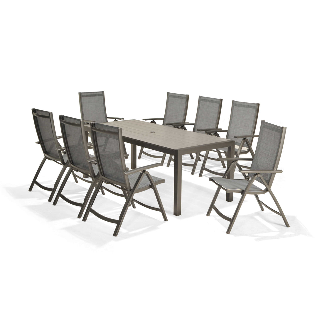 Lifestyle Garden Solana 8 Seater Aluminium Dining Set with Recliners