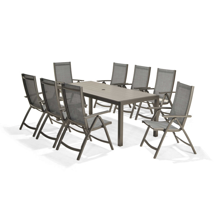 Lifestyle Garden Solana 8 Seater Aluminium Dining Set with Recliners