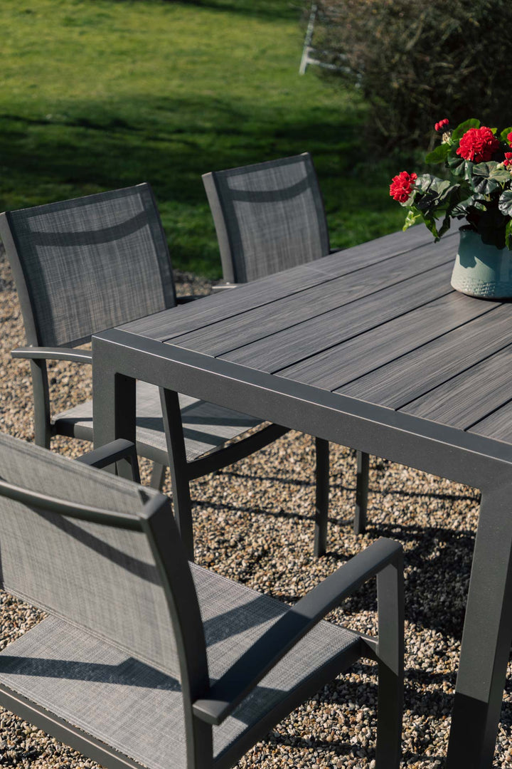 Lifestyle Garden Solana 6 Seat Dining Set With Stacking Chairs