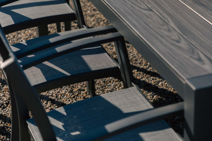 Lifestyle Garden Solana 8 Seater Aluminium Dining Set with Stacking Chairs