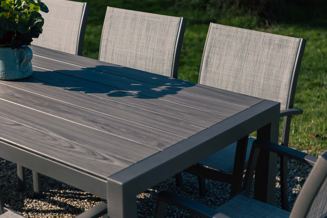 Lifestyle Garden Solana 8 Seater Aluminium Dining Set with Stacking Chairs