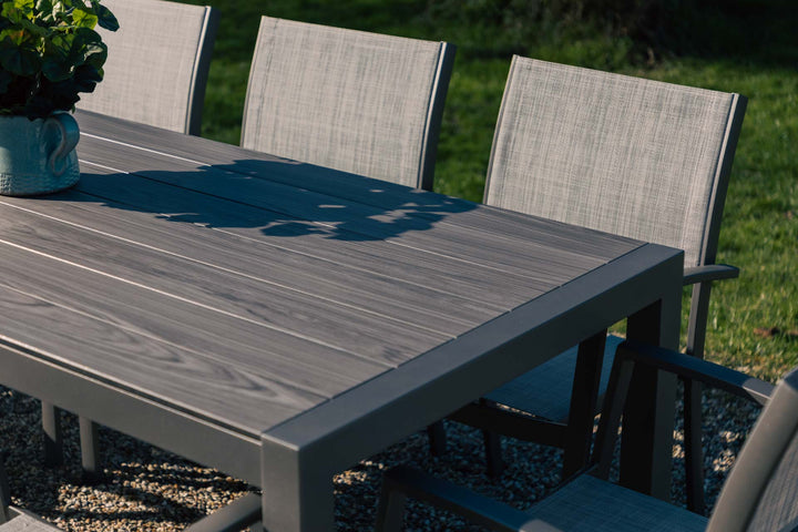 Lifestyle Garden Solana 8 Seater Aluminium Dining Set with Stacking Chairs