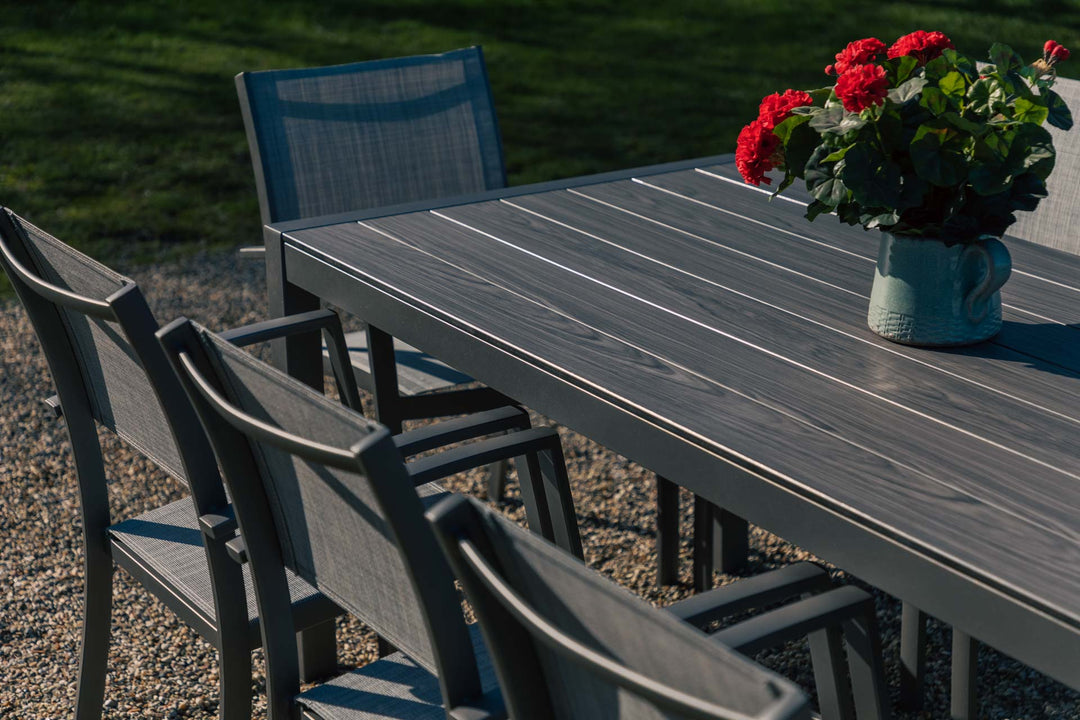 Lifestyle Garden Solana 8 Seater Aluminium Dining Set with Stacking Chairs