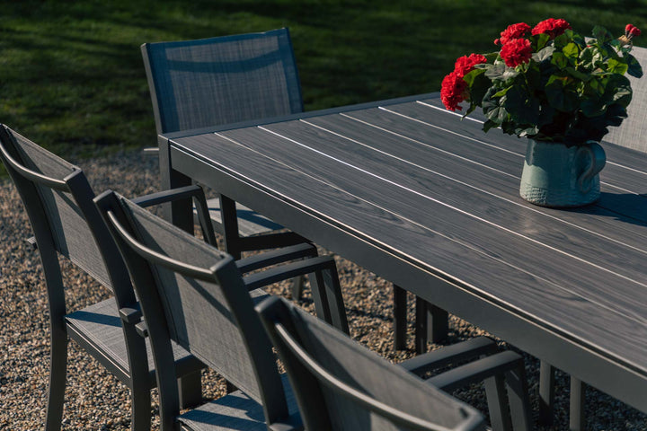 Lifestyle Garden Solana 8 Seater Aluminium Dining Set with Stacking Chairs