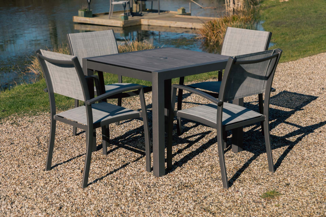 Lifestyle Garden Solana 4 Seater Aluminium Dining Set