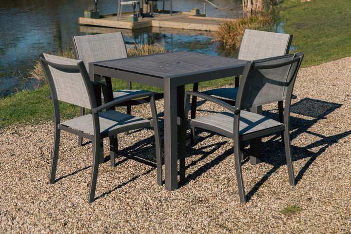 Lifestyle Garden Solana 4 Seater Aluminium Dining Set