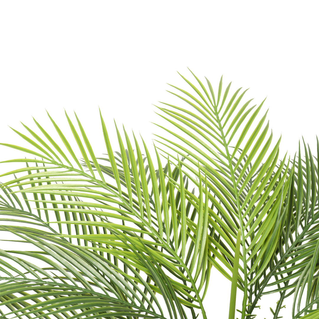 2x Artificial Slim Palm Tree Straight Trunk 95CM UV Protected Outdoor/Indoor