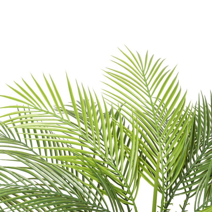 2x Artificial Slim Palm Tree Straight Trunk 95CM UV Protected Outdoor/Indoor