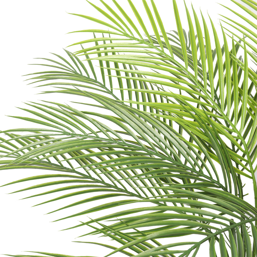 2x Artificial Slim Palm Tree Straight Trunk 95CM UV Protected Outdoor/Indoor