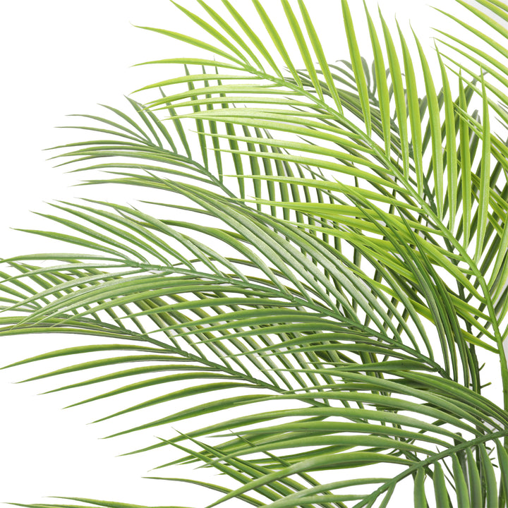 2x Artificial Slim Palm Tree Straight Trunk 95CM UV Protected Outdoor/Indoor