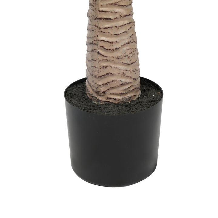 2x Artificial Slim Palm Tree Straight Trunk 95CM UV Protected Outdoor/Indoor