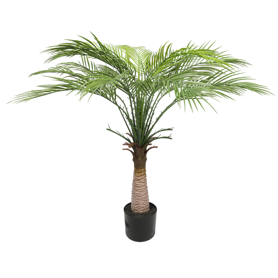 2x Artificial Slim Palm Tree Straight Trunk 95CM UV Protected Outdoor/Indoor