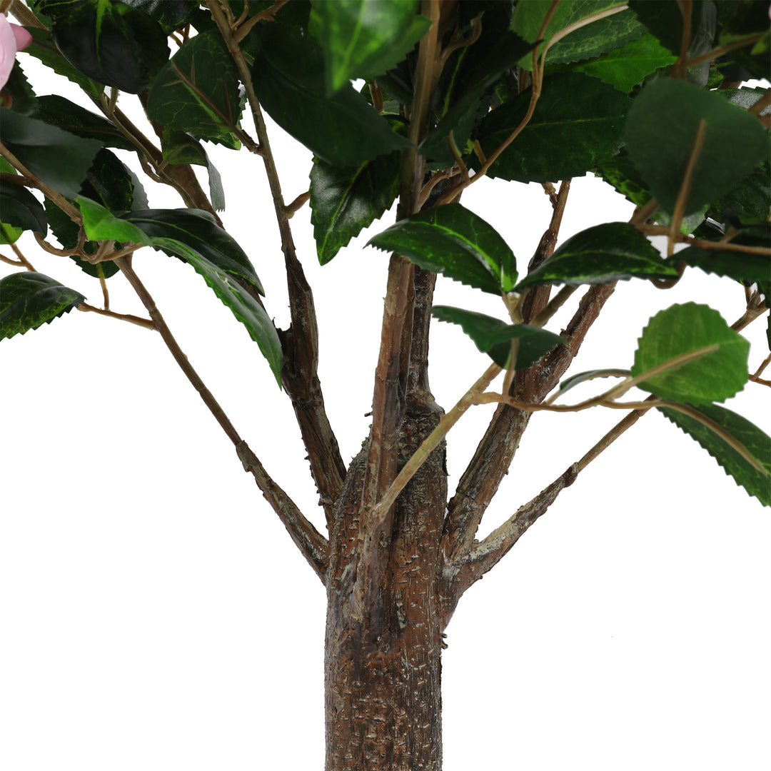 2x Artificial Camellia Tree in Light Pink 130CM