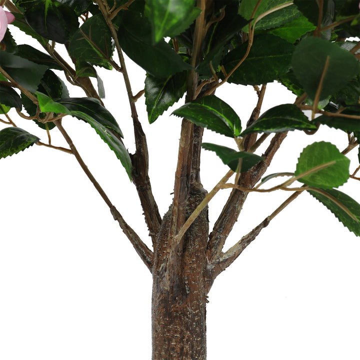 2x Artificial Camellia Tree in Light Pink 130CM