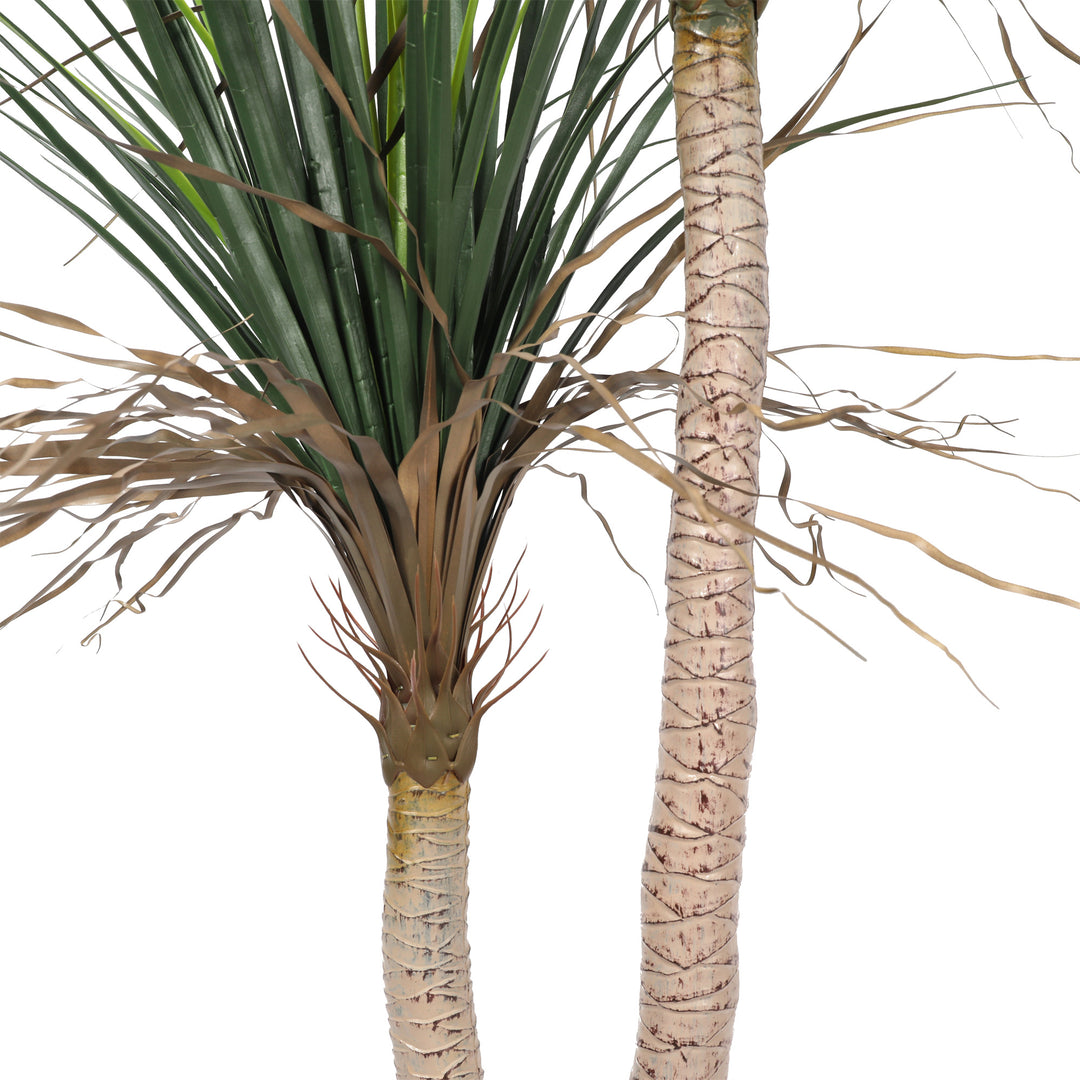 2x Artificial Yucca Plant Tree Double Trunk Green 160CM UV Protected Outdoor/Indoor
